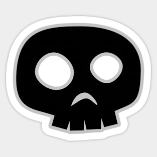 Black Skully Sticker